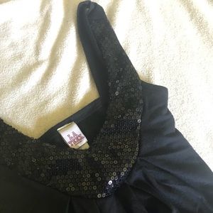 Black sparkle tank top